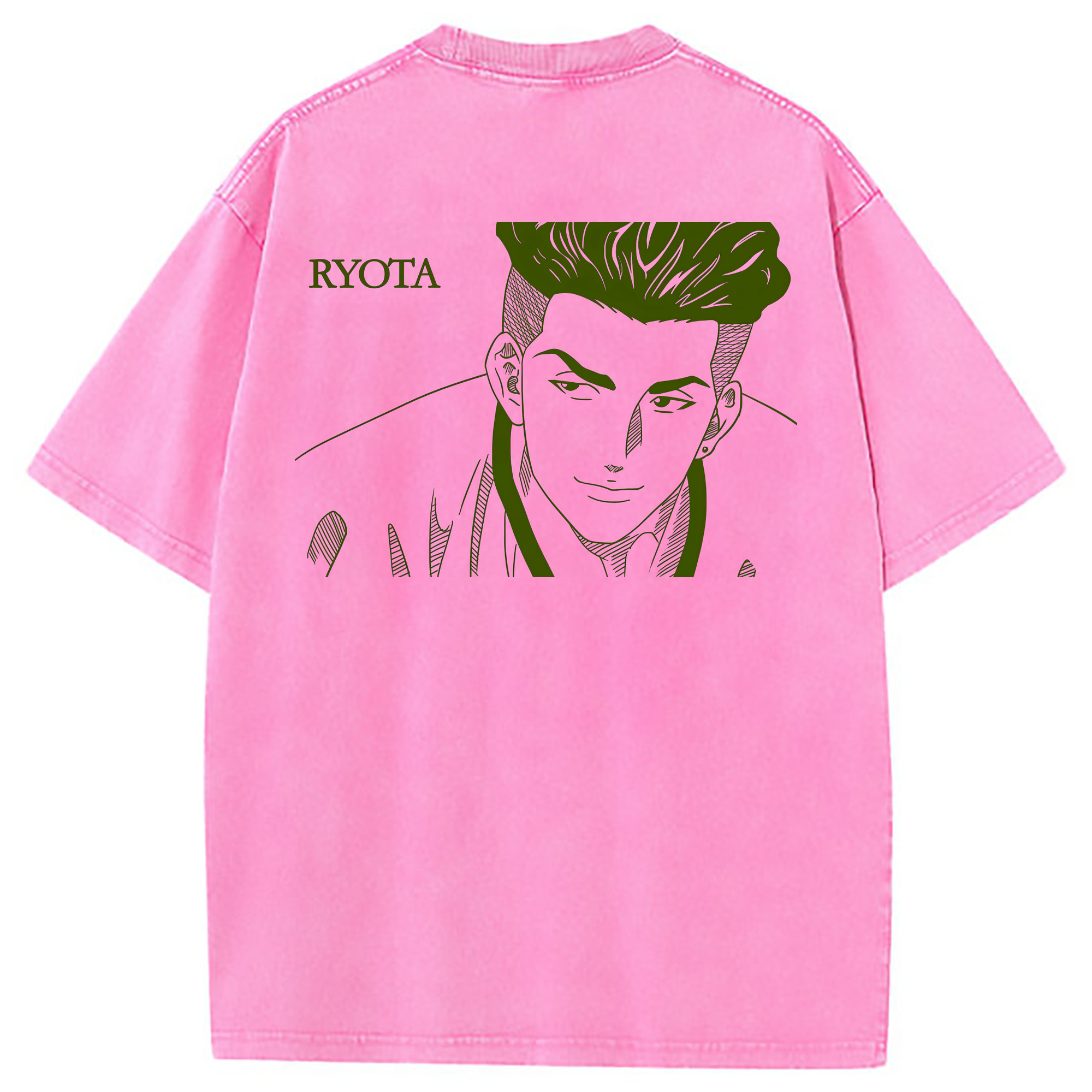 （画像用） SLAM DUNK／スラムダンク 綿100% ヴィンテージ風 半袖Tシャツ（背面プリント）